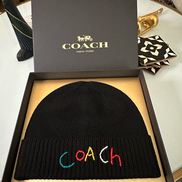 COACH | Coach Women's Embroidered Beanie with Gift Box - Picture 7 of 8